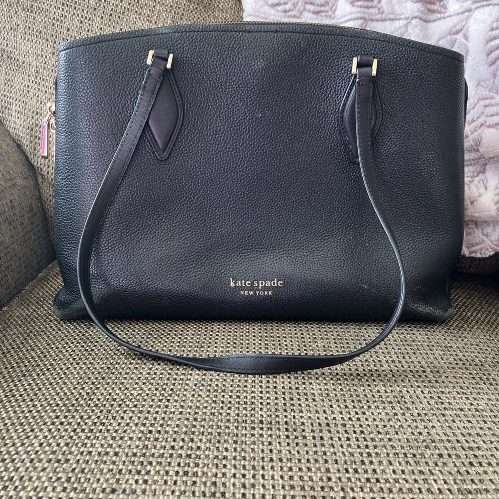 Kate Spade Darcy Large Crossbody Satchel Black Bag‎ **READ DESCRIPTION**